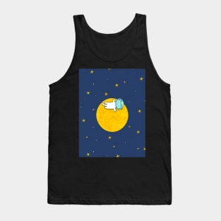 Moon, Stars and a Cat Tank Top
